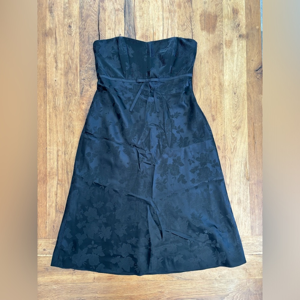 Banana Republic strapless floral jacquard dress